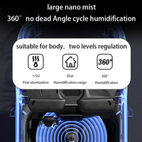 Mini humidificateur d'air portable rechargeable par USB, purificateur d'air pour voiture, humidificateur d'air intelligent pour bureau, chambre à coucher et voiture