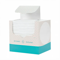 Lot de 50 lingettes nettoyantes jetables XL douces et épaisses sans peluches pour le visage, 25x30cm, utilisation humide ou sèche, démaquillantes, vente en gros