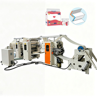 Máquina para Hacer Papel Higiénico de 4 Líneas AfH para Pequeñas Empresas, Máquina para Hacer Papel Higiénico con Laminación de Pegamento, Máquina para Hacer Papel Higiénico en Forma de M