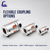 Accouplement flexible à mâchoires courbées en aluminium D28-D110 en stock pour arbre de moteur et boîte de vitesses