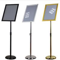 Rak Display Lantai Supermarket Ritel, Bingkai Poster Plastik, Stand Tanda Promosi Iklan
