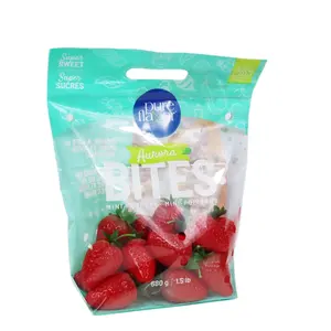 带通风口的拉链锁塑料袋水果和蔬菜的最佳包装，拉链锁袋可重复使用