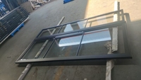 Porte intérieure à double battant en verre, porte française avec verre trempé, verre Low-E