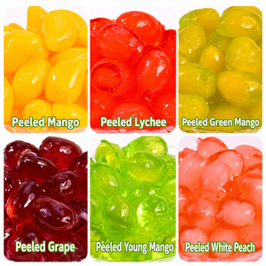 Bonbons gélifiés aux fruits pelables en gros, sucrés et acidulés, à mâcher, certifiés Halal, saveurs <span class=keywords><strong>banane</strong></span> et framboise bleue, sachet personnalisé pour fournisseur - Product Image 3