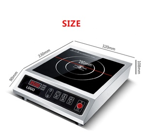 220V 전기 상업용 주방 장비 스테인레스 스틸 상업용 3500W 레스토랑 인덕션 쿠커 - Product Image 5