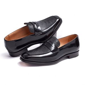 Black New Style Casual <b>Shoes</b> Luxury Business Loafers Custom-Made Wholesale Slip-On <b>Height</b> <b>Increasing</b> <b>Shoes</b> - Product Image 1