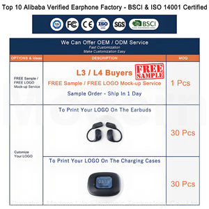 Écouteurs sportifs OWS LX-80 à conduction aérienne avec écran tactile LED couleur, crochets d'oreille et effets sonores panoramiques - Product Image 2