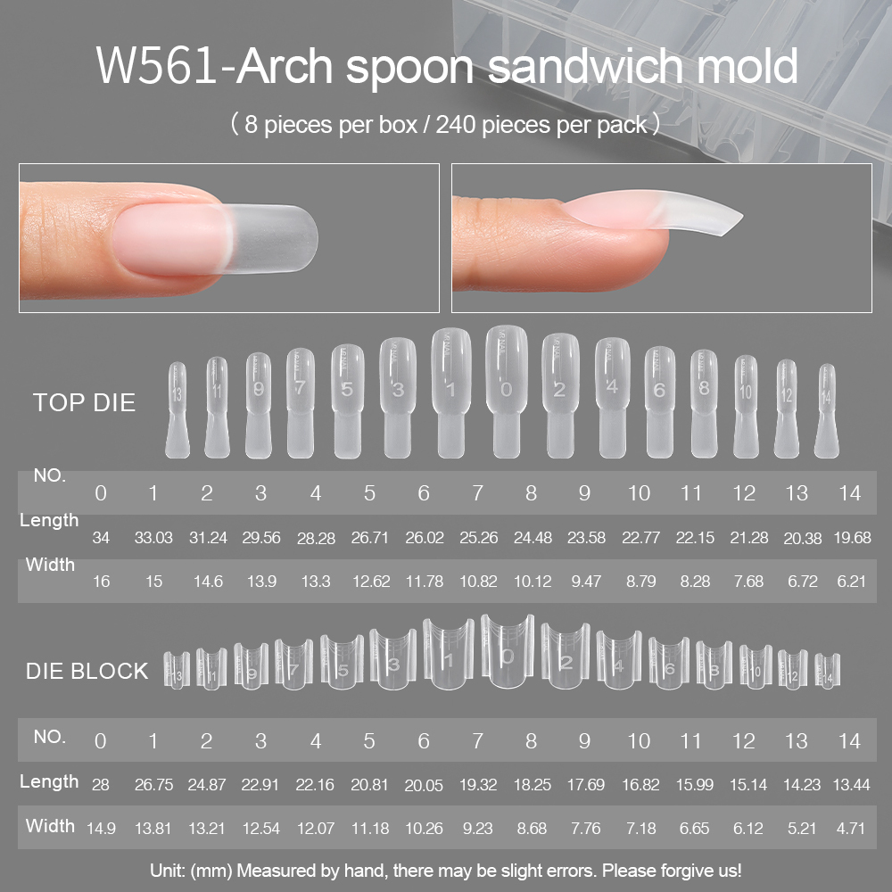 W561 Arch spoon sandwich mold