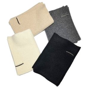 Bufanda de Lana y Cachemira con Cadena de Perlas para Hombre y Mujer, Color Sólido, Cálida y a la Moda, Nueva Colección Otoño Invierno 2025 - Product Image 5