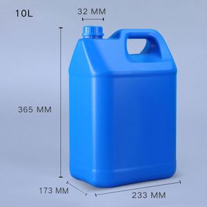 Conteneur carré de 10 litres en PEHD de qualité alimentaire pour échantillons de liquides chimiques, emballage en plastique biodégradable pour le stockage de colle et de peinture - Product Image 6