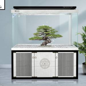 Vente en gros, Aquarium grand réservoir en verre avec armoire, <span class=keywords><strong>Aquariums</strong></span> personnalisés ultra blancs et accessoires pour poissons de race - Product Image 2