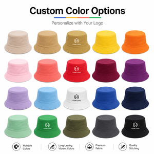 Sombrero de Pescador de Algodón 100% con Borde Ancho Bordado, Unisex, con Logotipo Personalizado OEM - Product Image 5