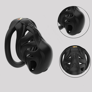 Neues 3D-gedrucktes Kunststoff-Penis schloss für Männer Keuschheit käfig Asket isches Konditionierung gerät Sexspielzeug für Erwachsene - Product Image 2