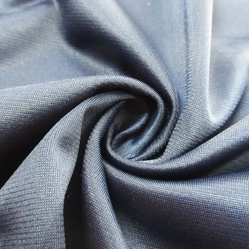 Trainings anzug Großhandel Philippinen Trikot gebürstet Stoff Plain Polyester gestrickt Warp Wildleder Hot Selling Marineblau Farbe 250gsm