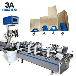 Plegadora Encoladora Automática Neumática 3A de 450mm con Control PLC para Fondo de Caja con Cierre Automático y Pegamento en Frío, Mini - Product Image 1