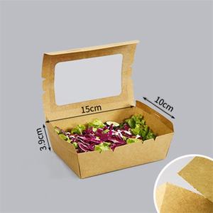 Customizable <b>White</b> Kraft Paper Takeout <b>Box</b> High-End Biodegradable Picnic Food Packaging for Catering and Carryout - Product Image 4