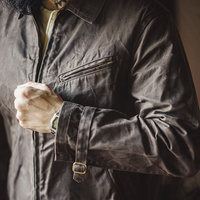 Veste Maden pour homme, veste en toile cirée, style vintage, vêtements de travail, veste courte en toile de coton, style héritage américain, veste utilitaire, automne RTS