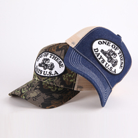 Casquettes de camionneur en maille brodée de haute qualité en gros, casquettes de baseball personnalisées en daim à 5 panneaux