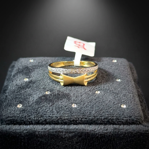 Elegant 18K <b>Gold</b> <b>Cocktail</b> <b>Ring</b> with Bow Design Luxury Wedding Jewelry for Women's Gift - Product Image 3