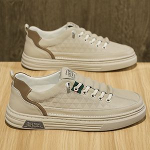 Nuove Scarpe Casual da Uomo 2026 Traspiranti e Resistenti all'Usura, in PU Artificiale, con Fodera in Cotone Bianco, Sneakers Basse alla Moda per Giovani - Product Image 2