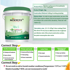 Recubrimiento líquido de pintura de pared <span class=keywords><strong>interior</strong></span> acrílica nacional para emulsión de agua lavable para aplicación de recubrimiento - Product Image 3