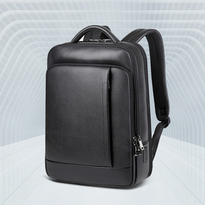 Men's Genuine Leather <b>Backpack</b> 20L Business Travel <b>Large</b> Capacity USB Charging Port Casual Style - Product Image 1