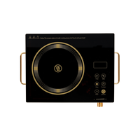 Cuisinière à induction portable à tête unique MZD, écran LED tactile à capteur numérique avec verrouillage enfant