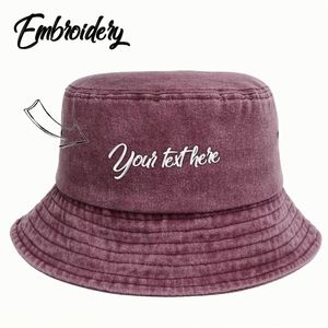 Sombrero de Pescador Bordado Personalizado Estilo Vintage, Gorra Retro Clásica de Algodón Lavado para Hombres y Mujeres, Uso Diario Informal para Pesca y Esquí - Product Image 3