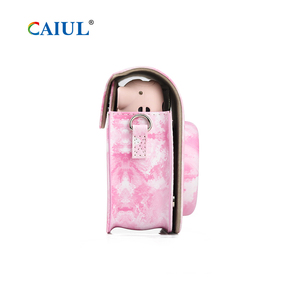 CAIUL กระเป๋าหนัง PU สะพายไหล่, เคสป้องกันกล้องสำเร็จรูปพร้อมพื้นผิวสีชมพูอุปกรณ์เสริมกล้องขนาด11/12/9/7 - Product Image 4