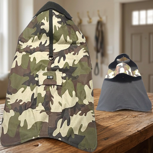 Impermeable para Mascotas con Diseño de Camuflaje, Cubierta Protectora para Perros con Bolsillo para Paseos al Aire Libre - Product Image 2
