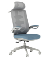 Chaise de bureau de conférence à dossier haut très vendue, avec appuie-tête réglable, chaise en mesh, chaise avec coussin en mousse