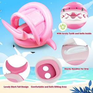 Flotteur de <span class=keywords><strong>piscine</strong></span> gonflable, flotteur gonflable amusant, bouée de natation, flotteur de requin gonflable portable pour enfants, logo personnalisé - Product Image 4