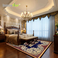 Tapis en laine sculptés et touffetés à la main, motif floral moderne, petits tapis à motifs floraux, tapis de chambre à coucher, grands tapis ronds, salon