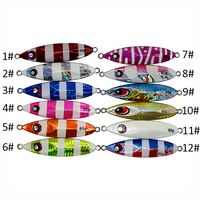 Señuelo de Pesca HESSEN Big Jig Luminoso de 40g-350g para Agua Salada, Señuelos de Natación para Pesca de Lubina, Jigs Metálicos de Plomo para Pesca Lenta
