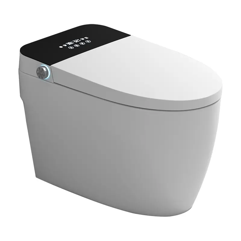 Vente en gros de toilettes automatiques intelligentes avec siphon en S toilettes intelligentes pour salle de bains sanitaires siège de toilette intelligent