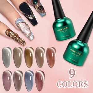 HONEY GIRL Venta al por mayor 15ml Cat Eye Cosmetics Nail Art Manicure Soak off Semi Permanente Vernis UV Gel Esmalte de uñas - Product Image 3