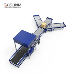 GOSUNM Dynamic DWS Transportador de clasificación Equipo de logística Escaneo de código/Pesaje/Máquina de código de barras de clasificación de dimensiones