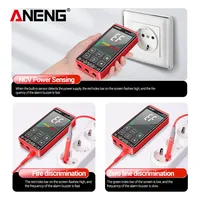 Multimètre numérique intelligent ANENG 621A, 9999 comptes, True RMS, écran tactile, rechargeable, Type-C, testeur NCV AC/DC