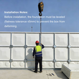 Réservoir d'<span class=keywords><strong>eau</strong></span> léger monobloc moulé SMC pour la récupération des eaux <span class=keywords><strong>de</strong></span> <span class=keywords><strong>pluie</strong></span> résidentielles sur les toits et souterraines - Product Image 4