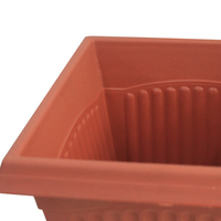Huazhiai tanaman plastik Pot, tahan lama dalam ruangan luar ruangan taman tanaman terakota persegi Pot bunga Macetas Para Plantas