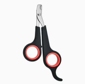 Outil de toilettage <span class=keywords><strong>pour</strong></span> animaux de compagnie en acier inoxydable à lame courbée, manche antidérapant en TPR, coupe-ongles <span class=keywords><strong>pour</strong></span> chiens et chats de petite et moyenne taille, vente en gros - Product Image 2