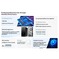 Prix d'usine Nouveau PC de bureau HP Pro Desk 2 G1i Intel Core i3/i5/i7 de 14e génération 8 Go/16 Go de RAM 256 Go/512 Go SSD 23,8 pouces pour entreprise et bureau à domicile