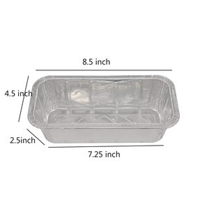 Barquette jetable en aluminium avec couvercle en plastique, bac de cuisson recyclable de qualité alimentaire - Product Image 2