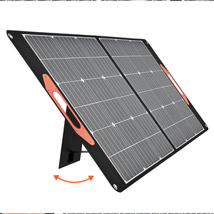 แผงโซลาร์เซลล์พับได้ 100W สำหรับรถยนต์และแคมป์ปิ้ง - Product Image 1