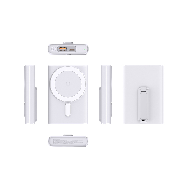 Magnetic Wireless Power Bank with Mobile Holder and Digital Display Li-Polymer Battery High Quality PD 22.5W 10000mAh Portable