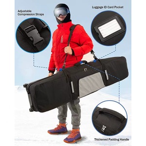 2025 nouveaux accessoires de Skis en gros <span class=keywords><strong>sac</strong></span> de <span class=keywords><strong>Snowboard</strong></span> de voyage étanche et <span class=keywords><strong>sac</strong></span> de Ski <span class=keywords><strong>sac</strong></span> de <span class=keywords><strong>Snowboard</strong></span> à roulettes rembourré avec roues - Product Image 6