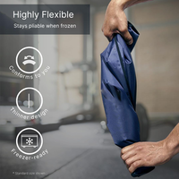 Grande compresse réutilisable chaude/froide en taffetas de nylon avec gel pour soulager les douleurs lombaires et musculaires