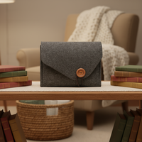 Organisateur de câbles suspendu en feutre de laine mérinos au design classique, sac de rangement pour vêtements, gestion du salon, pliable, Hengdu