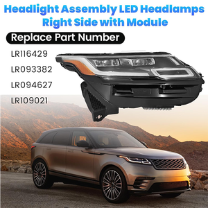 Conjunto de Faros LED para Land Rover Range Rover <span class=keywords><strong>Velar</strong></span> con Módulo, Lado del Conductor, 2018-2019, 2.0L 3.0L, Repuesto de Faros - Product Image 2