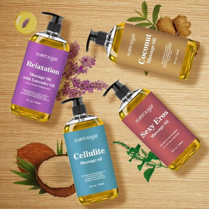 Aceite de Masaje Corporal Completo OEM ODM Anticelulítico con Fragancia Sexy de Lavanda, Jengibre y Menta, Aceite Esencial Compuesto Floral de Limón para Spa - Product Image 3